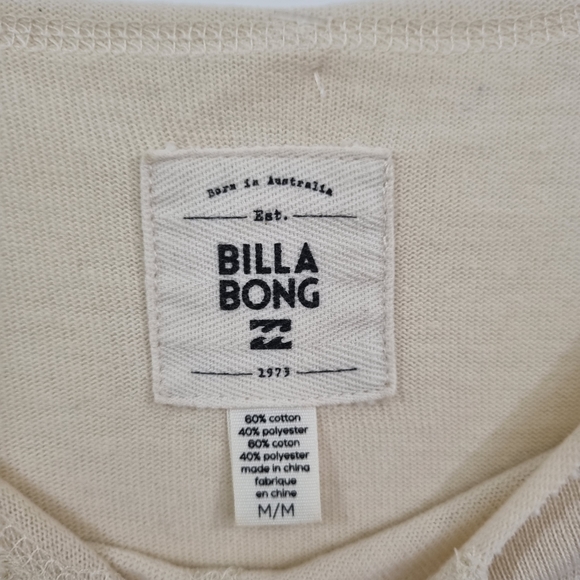 BILLABONG Women's long sleeve top, size Medium California Love Bear - Picture 4 of 6